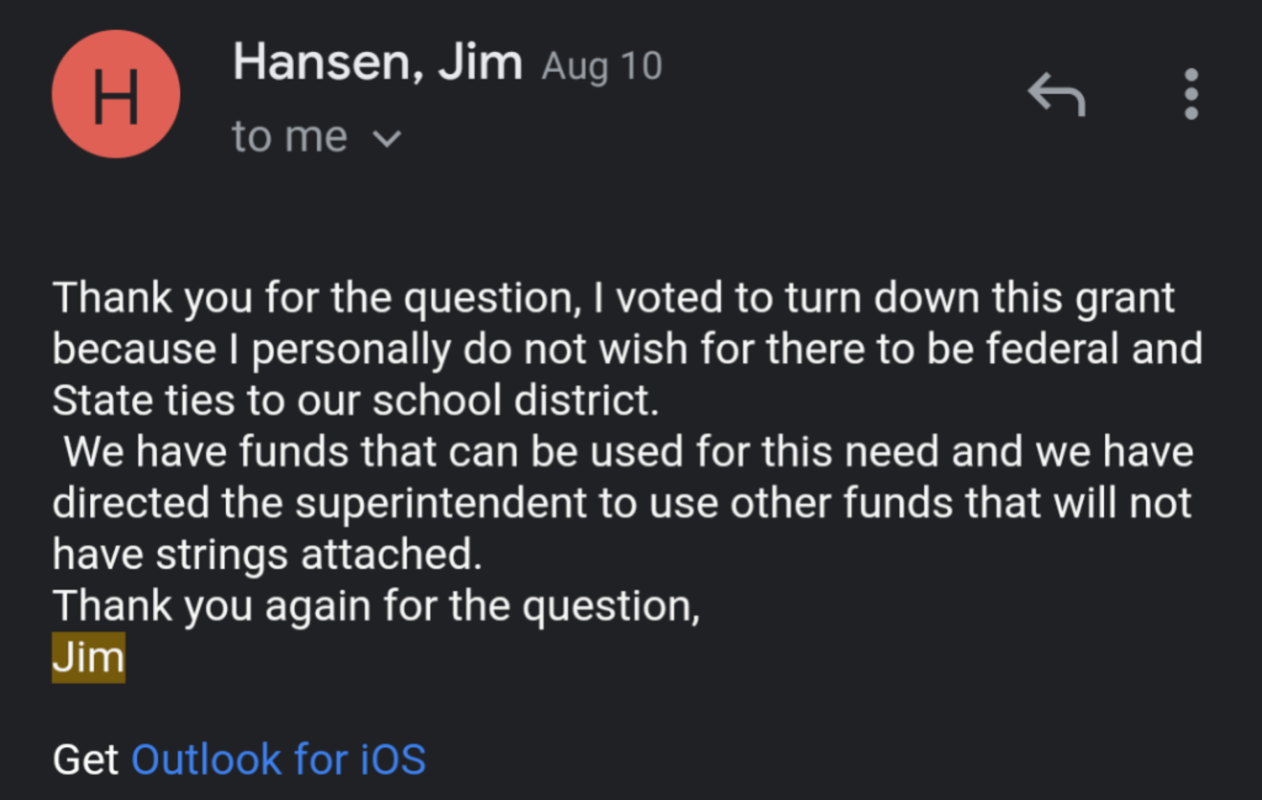 hansen email